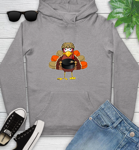 Anaheim Ducks Turkey Thanksgiving Day Youth Hoodie 6