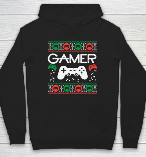 Gamer Ugly Christmas Sweater Retro Video Game Xmas Hoodie