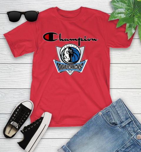 NBA Basketball Dallas Mavericks Champion Shirt Youth T-Shirt 8