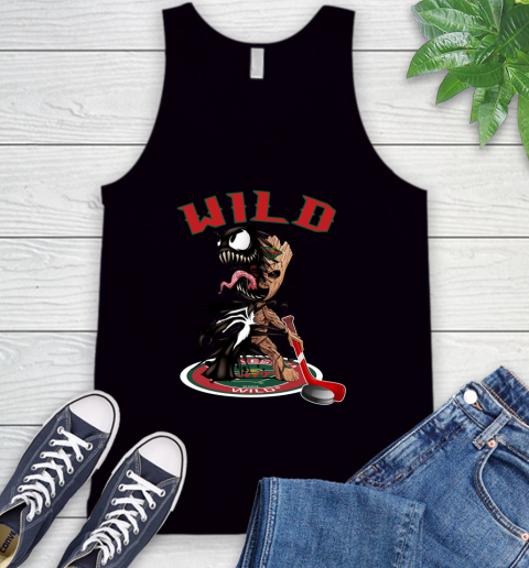 NHL Minnesota Wild Hockey Venom Groot Guardians Of The Galaxy Tank Top 2