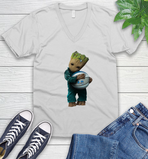 NBA Groot Guardians Of The Galaxy Basketball Sports Orlando Magic V-Neck T-Shirt