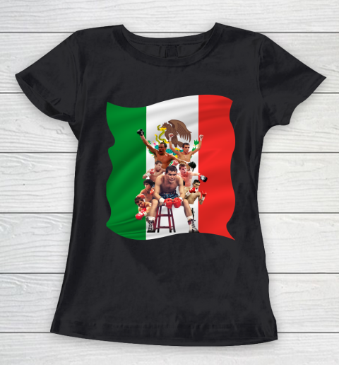 Canelo Alvarez World Champion Mexico Flag Women's T-Shirt