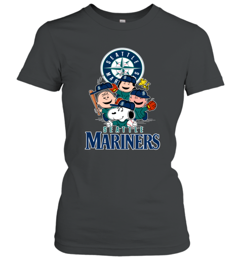 Seattle Mariners Peanuts Snoopy x Seattle Mariners Style 7 Custom Number  And Name Baseball Jersey Shirt - YesItCustom