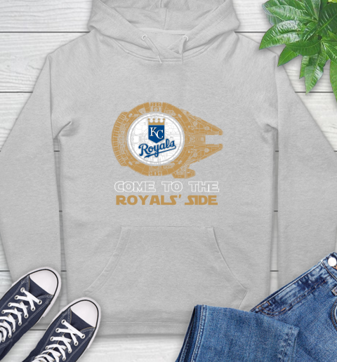 MLB Come To The Kansas City Royals Side Star Wars Baseball Sports Hoodie 6