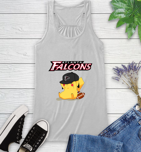 NFL Pikachu Football Sports Atlanta Falcons Racerback Tank