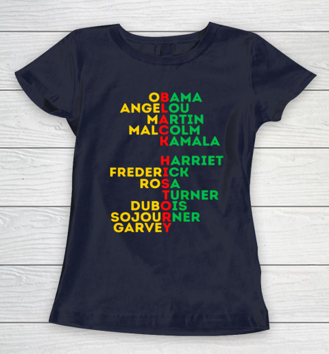 Black History Month Dream Like Leaders African American Love Women's T-Shirt 2