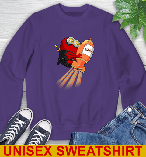 MLB Baseball San Francisco Giants Deadpool Minion Marvel Shirt Sweatshirt 4