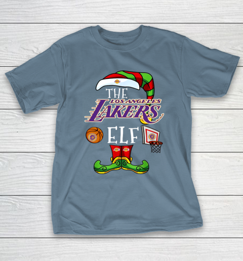 Los Angeles Lakers Christmas ELF Funny NBA T-Shirt 6