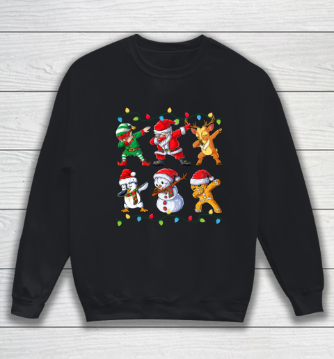 Dabbing Santa Elf Friends Christmas Kids Boys Men Xmas Sweatshirt