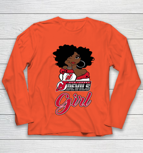 New Jersey Devils Girl NHL Youth Long Sleeve 4