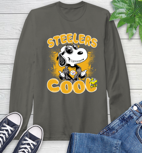 NFL Football Pittsburgh Steelers Cool Snoopy Shirt Long Sleeve T-Shirt 10