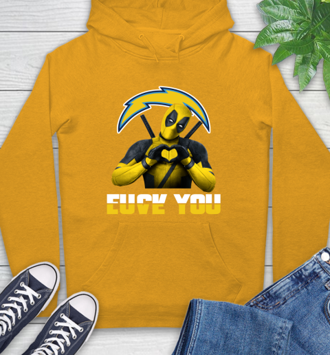 NHL San Diego Chargers Deadpool Love You Fuck You Football Sports Hoodie 2