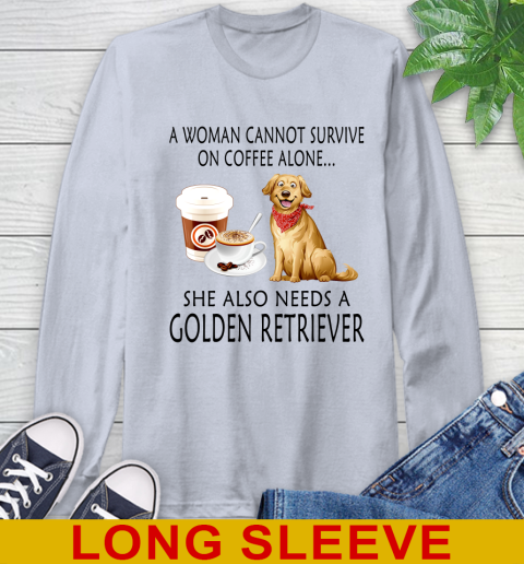 Women cannot survive on coffee alone she also need a GOLDEN tshirt 50