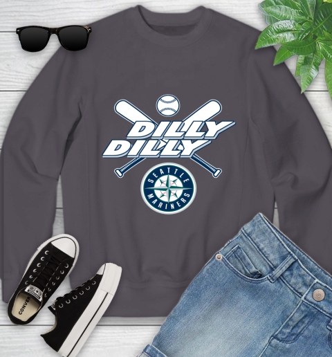MLB Seattle Mariners Dilly Dilly Baseball Sports Youth Sweatshirt 6