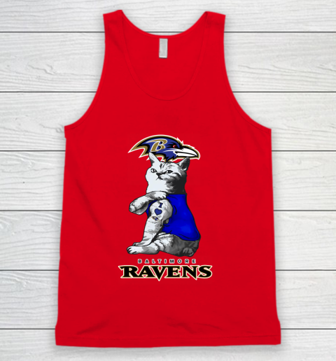 NFL Football My Cat Loves Baltimore Ravens Tank Top 5