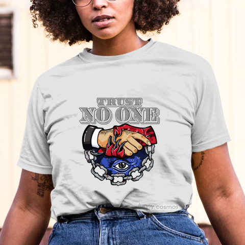 Air Jordan 1 Top 3 Jordan 1 Matching Sneaker Tshirt Trust No One Eye Red White Blue Jordan Tshirt
