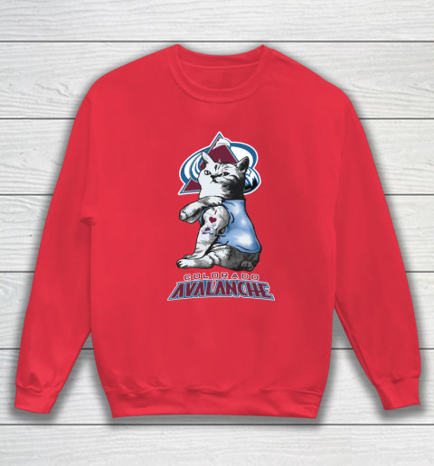 NHL My Cat Loves Colorado Avalanche Hockey Sweatshirt 7