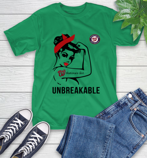 WASHINGTON NATIONALS MLB Toronto Blue Jays Girl Unbreakable Baseball Sports T-Shirt 5