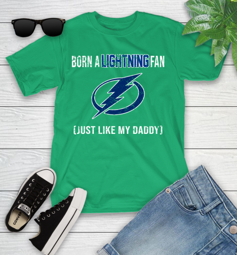 NHL Tampa Bay Lightning Hockey Loyal Fan Just Like My Daddy Shirt Youth T-Shirt 7