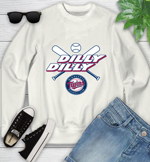 MLB Minnesota Twins Dilly Dilly Baseball Sports Youth Sweatshirt