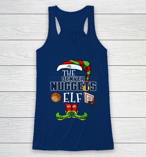 Denver Nuggets Christmas ELF Funny NBA Racerback Tank 6