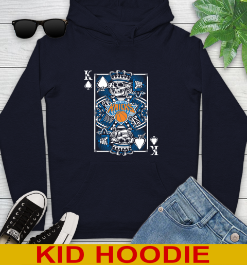 New York Knicks NBA Basketball The King Of Spades Death Cards Shirt Youth Hoodie 3
