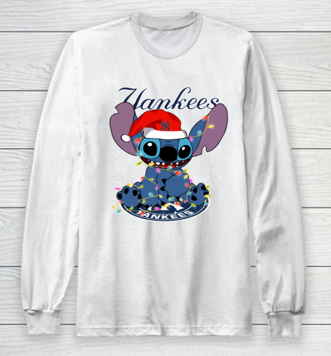New York Yankees MLB noel stitch Baseball Christmas Long Sleeve T-Shirt