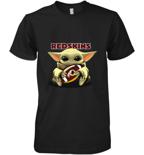 Baby Yoda Loves The Washington Redskins Star Wars NFL Premium Men's T-Shirt