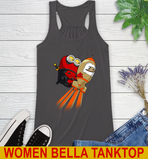 NHL Hockey Anaheim Ducks Deadpool Minion Marvel Shirt Racerback Tank 10