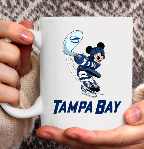 NHL Hockey Tampa Bay Lightning Cheerful Mickey Mouse Shirt Ceramic Mug 11oz 2