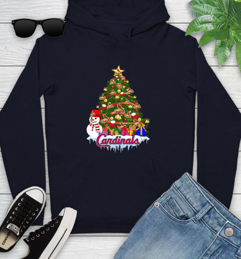 St.Louis Cardinals Merry Christmas MLB Baseball Sports Youth Hoodie 4