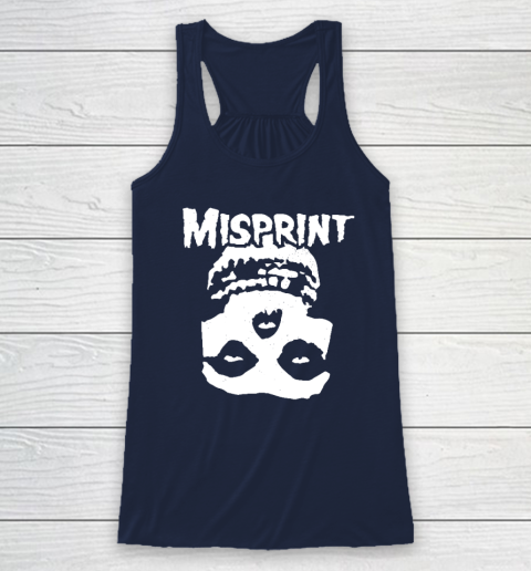Misprint Skull Funny Misfit Racerback Tank - Image 6