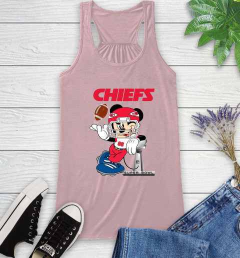 NFL Kansas city chiefs Mickey Mouse Disney Super Bowl Football T Shirt Racerback Tank 23