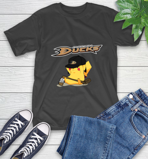 NHL Pikachu Hockey Sports Anaheim Ducks T-Shirt 2