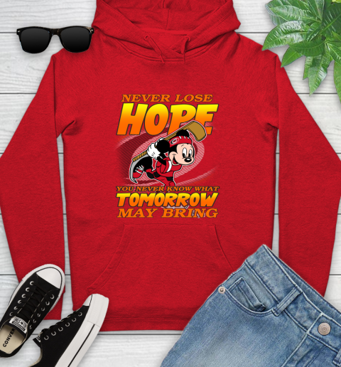 Carolina Hurricanes NHL Hockey ootball Mickey Disney Never Lose Hope Youth Hoodie 12