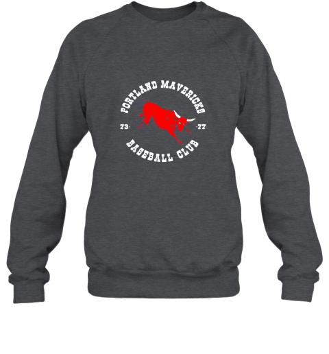 ujky portland shirt cows mavericks baseball vintage for awesome sweatshirt 35 front dark heather
