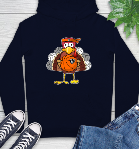 Brooklyn Nets Turkey thanksgiving day Hoodie - Image 5