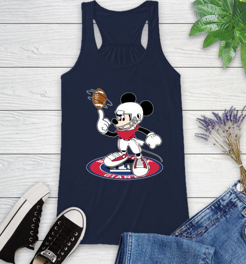NFL Football New York Giants Cheerful Mickey Disney Shirt Racerback Tank 11