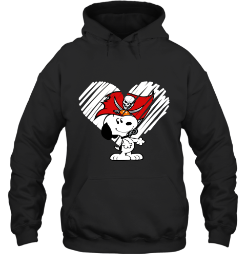 I Love Tampa Bay Buccanners Snoopy In My Heart NFL Hoodie