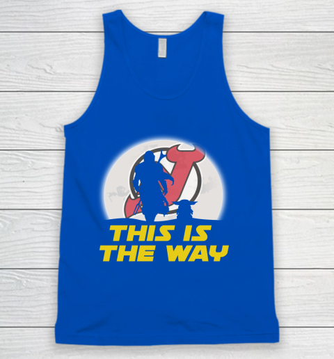 New Jersey Devils NHL Ice Hockey Star Wars Yoda And Mandalorian This Is The Way Tank Top 4
