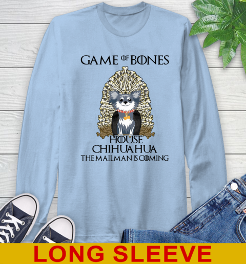 Game of bones house chihuahua dog the mailman is coming tshirt 53