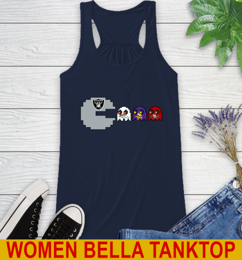 Oakland Raiders NFL Football Pac Man Champion Racerback Tank 11