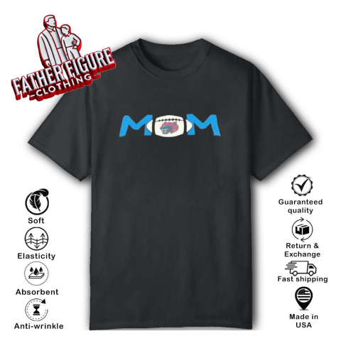 Mom Leopards football T-Shirt