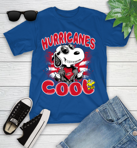 NHL Hockey Carolina Hurricanes Cool Snoopy Shirt Youth T-Shirt 10