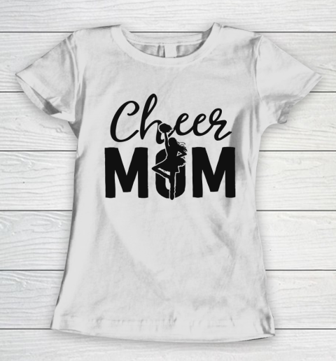 Mother's Day Funny Gift Ideas Apparel  Pink Cheer Mom Gifts Cheerleader Mom Shirt Mama Mother T Shi Women's T-Shirt