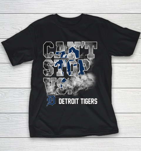 MLB Detroit Tigers Baseball Can't Stop Vs Detroit Tigers Youth T-Shirt