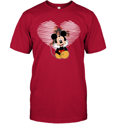 MLB Oakland Athletics The Heart Mickey Mouse Disney Baseball T