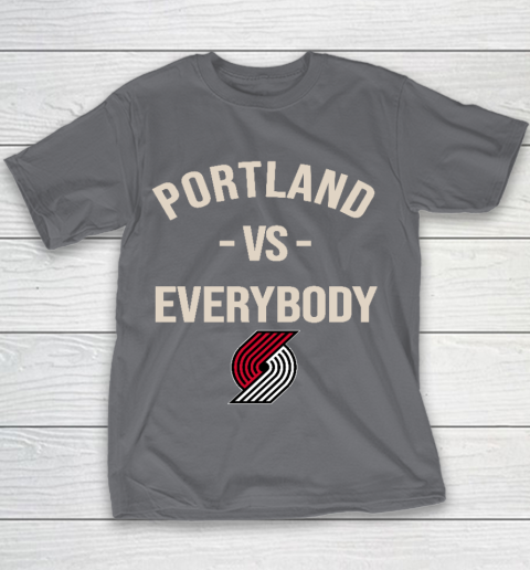 Portland Trail Blazers Vs Everybody Youth T-Shirt 5