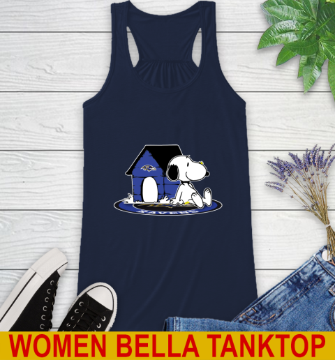 NFL Football Baltimore Ravens Snoopy The Peanuts Movie Shirt Racerback Tank 11