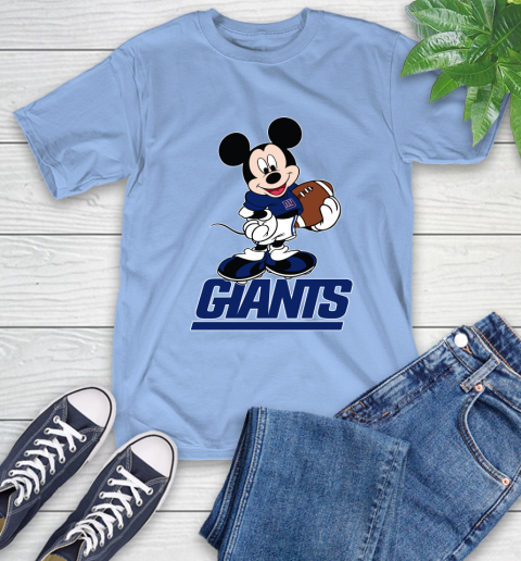 NFL Football New York Giants Cheerful Mickey Mouse Shirt T-Shirt 13 NFL Football New York Giants Cheerful Mickey Mouse Shirt T-Shirt - Image 13
